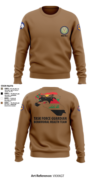 Crew Neck Sweatshirt, 44th ICBT, National Guard, Teamtime, Team time, sublimation, custom sports apparel, team uniforms, spirit wear, spiritwear, sports uniforms, custom shirts, team store, custom team store, fundraiser sports, apparel fundraiser