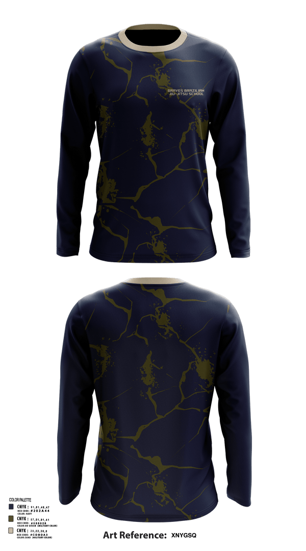 Long Sleeve Performance Shirt, Braves Brazilian Jiu-Jitsu School, Wrestling, Teamtime, Team time, sublimation, custom sports apparel, team uniforms, spirit wear, spiritwear, sports uniforms, custom shirts, team store, custom team store, fundraiser sports, apparel fundraiser
