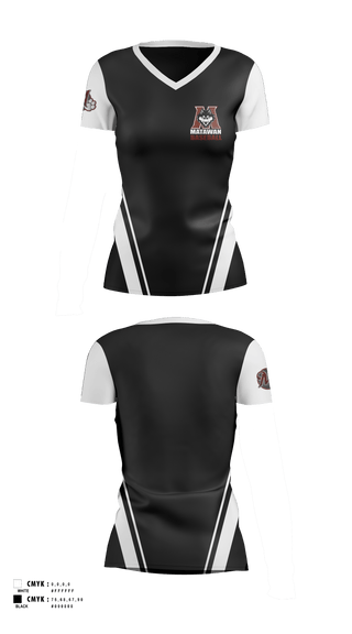 Womens Short Sleeve Vneck Shirt, Matawam Huskies, Baseball, Teamtime, Team time, sublimation, custom sports apparel, team uniforms, spirit wear, spiritwear, sports uniforms, custom shirts, team store, custom team store, fundraiser sports, apparel fundraiser