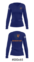 Momentum Volleyball Club 81929497 Women's Long Sleeve V-neck Shirt - 20