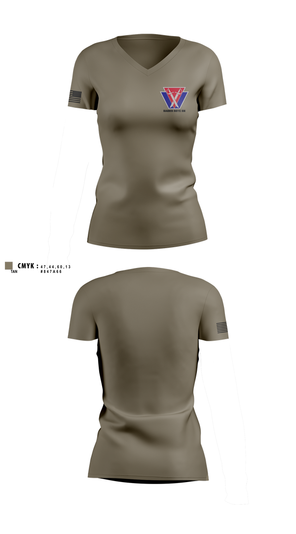 Womens Short Sleeve Vneck Shirt, , Army, Teamtime, Team time, sublimation, custom sports apparel, team uniforms, spirit wear, spiritwear, sports uniforms, custom shirts, team store, custom team store, fundraiser sports, apparel fundraiser