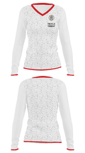 Triple Threat 22413242 Women's Long Sleeve V-neck Shirt - 33