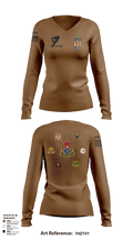 SPO Nation 55364584 Women's Long Sleeve V-neck Shirt - 127
