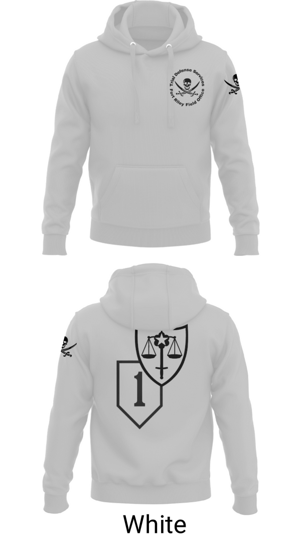 Hoodie, Trial Defense Service, Army, Teamtime, Team time, sublimation, custom sports apparel, team uniforms, spirit wear, spiritwear, sports uniforms, custom shirts, team store, custom team store, fundraiser sports, apparel fundraiser