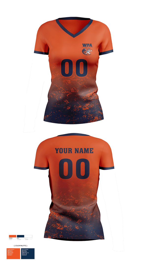Women's Short Sleeve Vneck Shirt, Wilson Preparatory Academy (High School) Volleyball, Women's Volleyball, Teamtime, Team time, sublimation, custom sports apparel, team uniforms, spirit wear, spiritwear, sports uniforms, custom shirts, team store, custom team store, fundraiser sports, apparel fundraiser