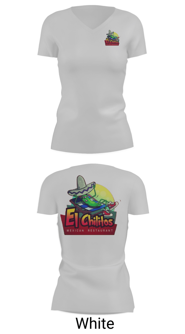 Womens Short Sleeve Vneck Shirt, Chilitos, , Teamtime, Team time, sublimation, custom sports apparel, team uniforms, spirit wear, spiritwear, sports uniforms, custom shirts, team store, custom team store, fundraiser sports, apparel fundraiser