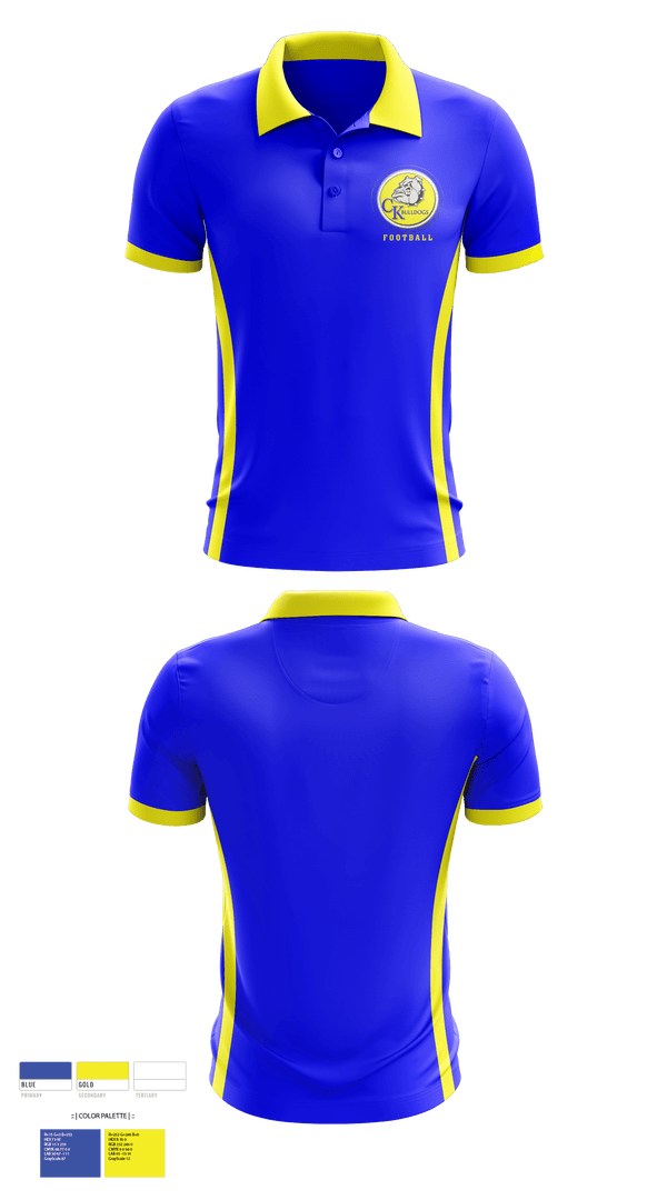 Short Sleeve Performance Polo, Claysburg-Kimmel Senior High School Football, Football, Teamtime, Team time, sublimation, custom sports apparel, team uniforms, spirit wear, spiritwear, sports uniforms, custom shirts, team store, custom team store, fundraiser sports, apparel fundraiser