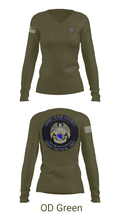 Drug Tactical Unit 39197263 Women's Long Sleeve V-neck Shirt - 54