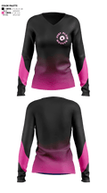 Just Plain Random 95435361 Women's Long Sleeve V-neck Shirt - 1