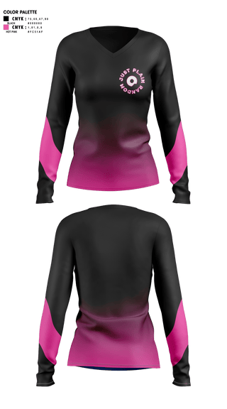 Womens Long Sleeve Vneck Shirt, Just Plain Random, , Teamtime, Team time, sublimation, custom sports apparel, team uniforms, spirit wear, spiritwear, sports uniforms, custom shirts, team store, custom team store, fundraiser sports, apparel fundraiser
