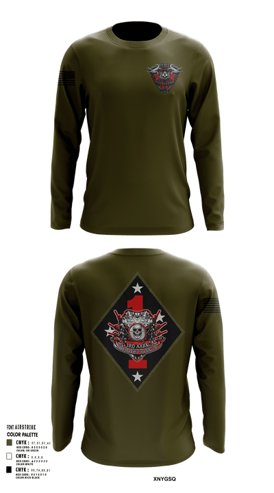 3rd AABN MTU 16742717 Long Sleeve Performance Shirt - 131