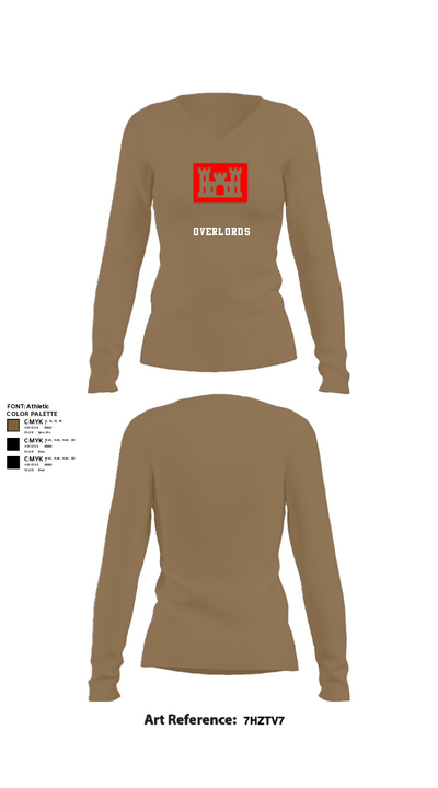 Overlords 20209988 Women's Long Sleeve V-neck Shirt - 2