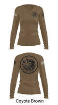 USS MAKIN ISLAND 57574160 Women's Long Sleeve V-neck Shirt - 16