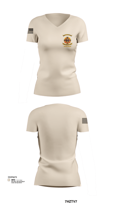 212th MASH 3282256 Women's Short Sleeve V-neck Shirt - 121