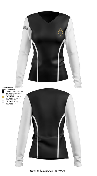 Womens Long Sleeve Vneck Shirt, Roland-Grise Lady Knights, Women's Basketball, Teamtime, Team time, sublimation, custom sports apparel, team uniforms, spirit wear, spiritwear, sports uniforms, custom shirts, team store, custom team store, fundraiser sports, apparel fundraiser