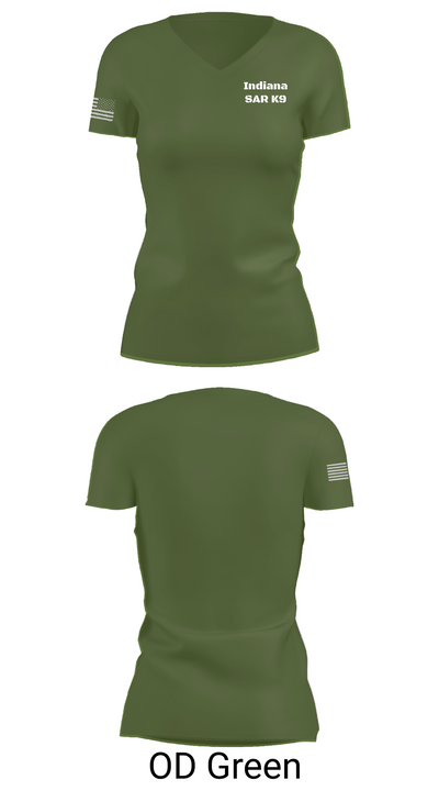 Indiana SAR K9 89767591 Women's Short Sleeve V-neck Shirt - 46
