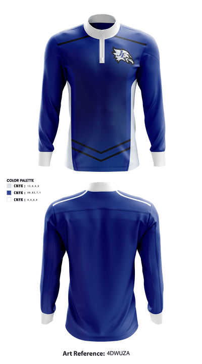 Jordan-Elbridge High School Volleyball 82166232 Quarter Zip Jacket - 40
