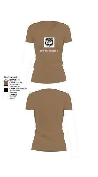 Women's Short Sleeve Vneck Shirt, 16TH ordnance Bravo Company, , Teamtime, Team time, sublimation, custom sports apparel, team uniforms, spirit wear, spiritwear, sports uniforms, custom shirts, team store, custom team store, fundraiser sports, apparel fundraiser