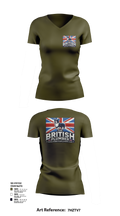 The British Plumber 23773997 Women's Short Sleeve V-neck Shirt - 121