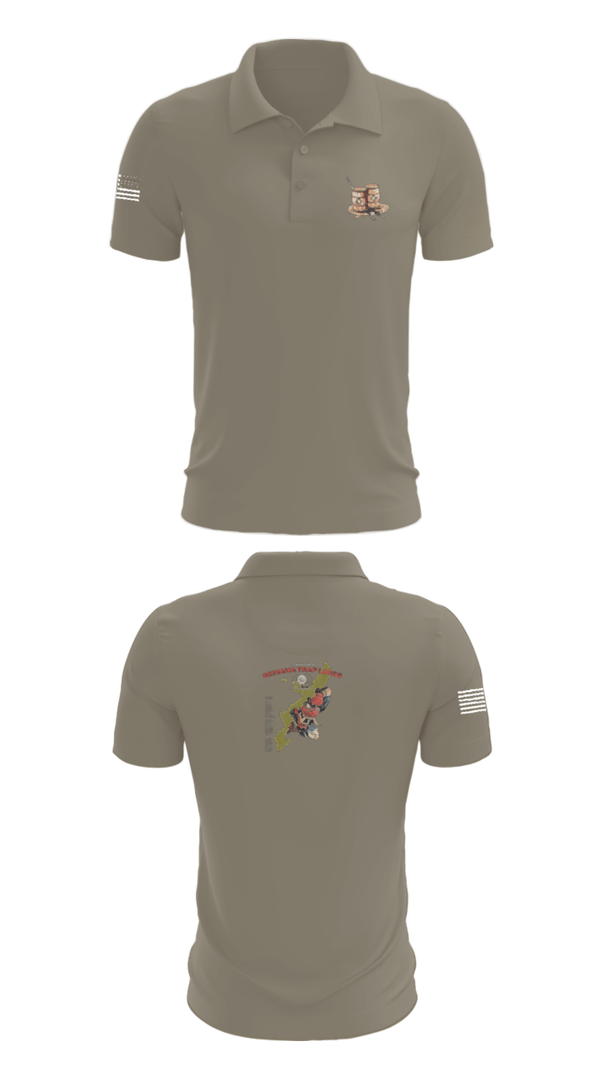 Short Sleeve Performance Polo, 3rd G Co v2/8, Marines, Teamtime, Team time, sublimation, custom sports apparel, team uniforms, spirit wear, spiritwear, sports uniforms, custom shirts, team store, custom team store, fundraiser sports, apparel fundraiser