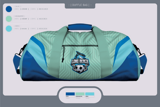Duffle Bag, LB shark, Men's Soccer, Teamtime, Team time, sublimation, custom sports apparel, team uniforms, spirit wear, spiritwear, sports uniforms, custom shirts, team store, custom team store, fundraiser sports, apparel fundraiser