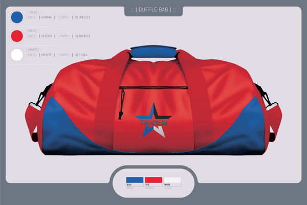 Duffle Bag, Georgetown Texans, , Teamtime, Team time, sublimation, custom sports apparel, team uniforms, spirit wear, spiritwear, sports uniforms, custom shirts, team store, custom team store, fundraiser sports, apparel fundraiser