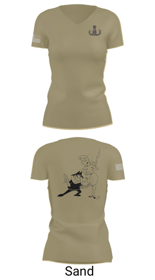 Women's Short Sleeve Vneck Shirt, 18th EOD Det, Army, Teamtime, Team time, sublimation, custom sports apparel, team uniforms, spirit wear, spiritwear, sports uniforms, custom shirts, team store, custom team store, fundraiser sports, apparel fundraiser