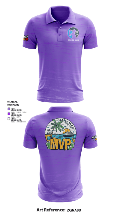 MVP Cruise 2025 37485566 Short Sleeve Performance Polo - 1