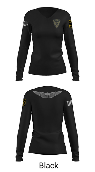 Womens Long Sleeve Vneck Shirt, Aviators, , Teamtime, Team time, sublimation, custom sports apparel, team uniforms, spirit wear, spiritwear, sports uniforms, custom shirts, team store, custom team store, fundraiser sports, apparel fundraiser