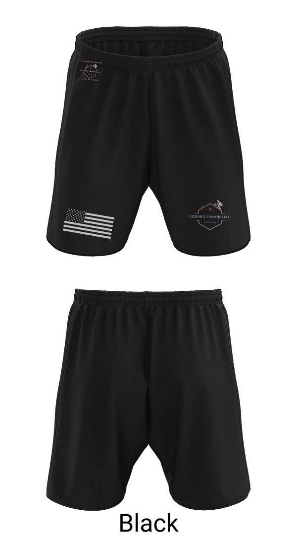 Athletic Shorts With Pockets, LEGION'S FRAMING LLC, , Teamtime, Team time, sublimation, custom sports apparel, team uniforms, spirit wear, spiritwear, sports uniforms, custom shirts, team store, custom team store, fundraiser sports, apparel fundraiser