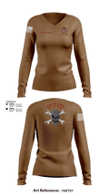 758th SMC 429395 Women's Long Sleeve V-neck Shirt - 4