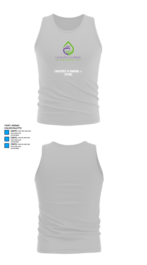 Tank Top, Crabtree Plumbing & Piping, , Teamtime, Team time, sublimation, custom sports apparel, team uniforms, spirit wear, spiritwear, sports uniforms, custom shirts, team store, custom team store, fundraiser sports, apparel fundraiser