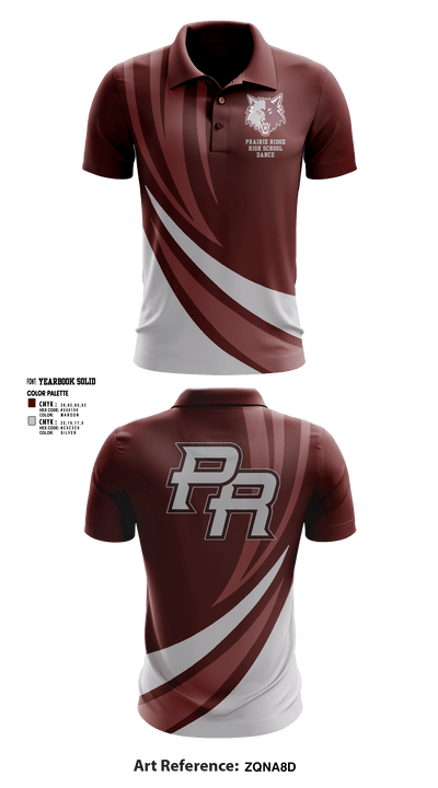 Prairie Ridge High School Dance 12250587 Short Sleeve Performance Polo - 1