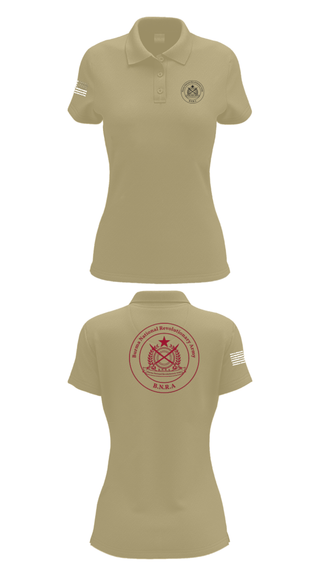Women's Short Sleeve Performance Polo, B.N.R.A, Army, Teamtime, Team time, sublimation, custom sports apparel, team uniforms, spirit wear, spiritwear, sports uniforms, custom shirts, team store, custom team store, fundraiser sports, apparel fundraiser