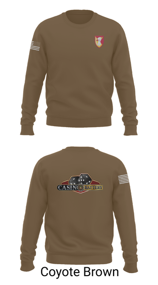 Crew Neck Sweatshirt, Charlie Battery, 1st Battalion 1st Air Defense Artillery Regiment, , Teamtime, Team time, sublimation, custom sports apparel, team uniforms, spirit wear, spiritwear, sports uniforms, custom shirts, team store, custom team store, fundraiser sports, apparel fundraiser