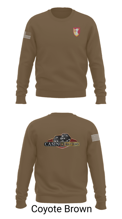 Charlie Battery, 1st Battalion 1st Air Defense Artillery Regiment 30470719 Crew Neck Sweatshirt - 5