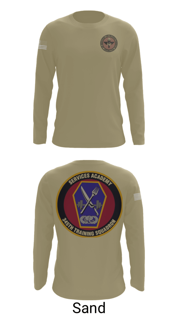 Long Sleeve Performance Shirt, 345 TRS, Air Force, Teamtime, Team time, sublimation, custom sports apparel, team uniforms, spirit wear, spiritwear, sports uniforms, custom shirts, team store, custom team store, fundraiser sports, apparel fundraiser