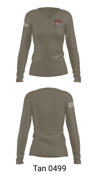 3D MEDICAL BATTALION 96077173 Women's Long Sleeve V-neck Shirt - 77