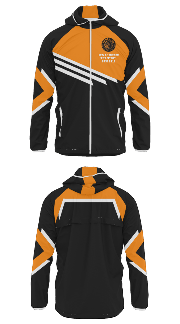 Windbreaker, New Lexington High School Baseball, Baseball, Teamtime, Team time, sublimation, custom sports apparel, team uniforms, spirit wear, spiritwear, sports uniforms, custom shirts, team store, custom team store, fundraiser sports, apparel fundraiser