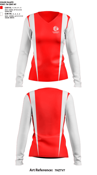 Womens Long Sleeve Vneck Shirt, Parkersburg High School Basketball, Women's Basketball, Teamtime, Team time, sublimation, custom sports apparel, team uniforms, spirit wear, spiritwear, sports uniforms, custom shirts, team store, custom team store, fundraiser sports, apparel fundraiser