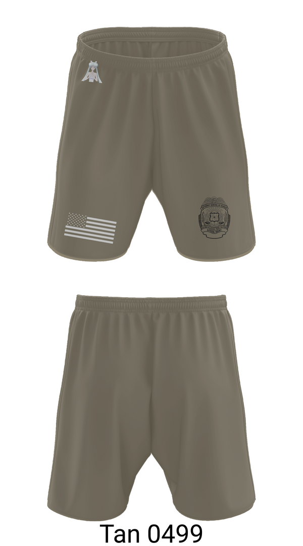 Athletic Shorts With Pockets, State of Hawaii Department of the Attorney General (HIAG) Civil Rights Investigations Unit, Police, Teamtime, Team time, sublimation, custom sports apparel, team uniforms, spirit wear, spiritwear, sports uniforms, custom shirts, team store, custom team store, fundraiser sports, apparel fundraiser