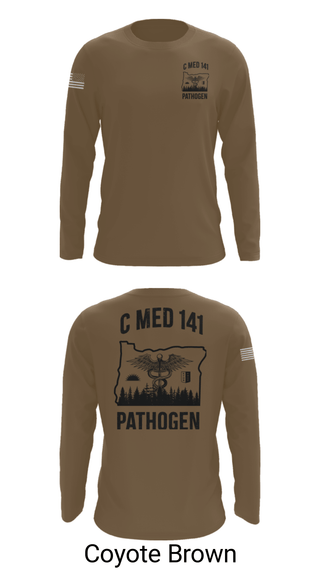 Long Sleeve Performance Shirt, C MED 141, National Guard, Teamtime, Team time, sublimation, custom sports apparel, team uniforms, spirit wear, spiritwear, sports uniforms, custom shirts, team store, custom team store, fundraiser sports, apparel fundraiser