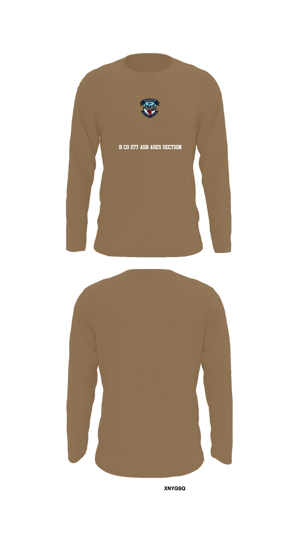 Long Sleeve Performance Shirt, B Co 277 ASB ASES Section, Army, Teamtime, Team time, sublimation, custom sports apparel, team uniforms, spirit wear, spiritwear, sports uniforms, custom shirts, team store, custom team store, fundraiser sports, apparel fundraiser