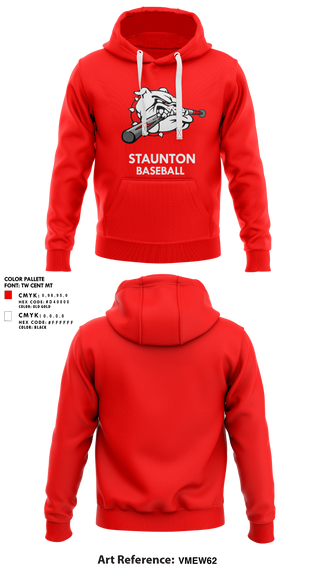 Hoodie, Staunton High School Baseball, Baseball, Teamtime, Team time, sublimation, custom sports apparel, team uniforms, spirit wear, spiritwear, sports uniforms, custom shirts, team store, custom team store, fundraiser sports, apparel fundraiser