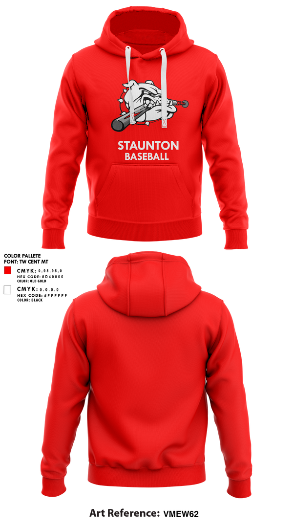 Hoodie, Staunton High School Baseball, Baseball, Teamtime, Team time, sublimation, custom sports apparel, team uniforms, spirit wear, spiritwear, sports uniforms, custom shirts, team store, custom team store, fundraiser sports, apparel fundraiser