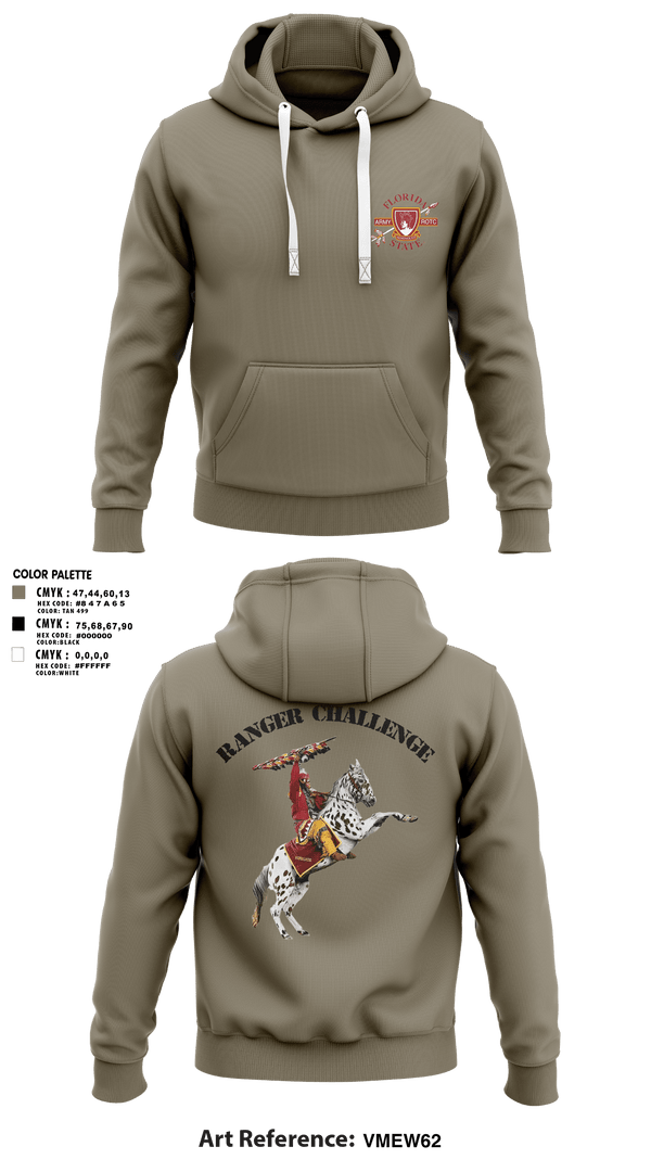Hoodie, FSU ROTC, Army, Teamtime, Team time, sublimation, custom sports apparel, team uniforms, spirit wear, spiritwear, sports uniforms, custom shirts, team store, custom team store, fundraiser sports, apparel fundraiser