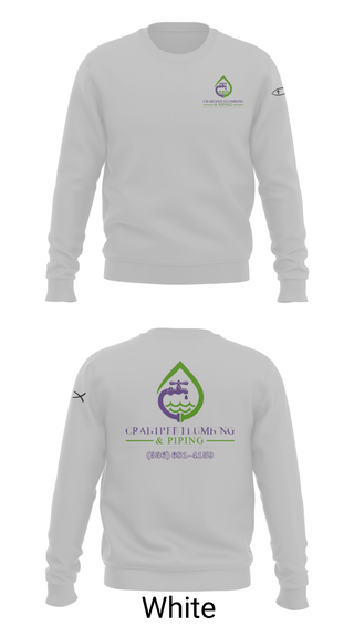 Crew Neck Sweatshirt, Crabtree Plumbing & Piping, , Teamtime, Team time, sublimation, custom sports apparel, team uniforms, spirit wear, spiritwear, sports uniforms, custom shirts, team store, custom team store, fundraiser sports, apparel fundraiser