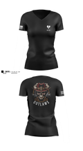 Outlaw Platoon 57260663 Women's Short Sleeve V-neck Shirt - 1
