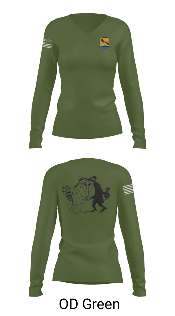 Women's Long Sleeve Vneck Shirt, CF, Navy, Teamtime, Team time, sublimation, custom sports apparel, team uniforms, spirit wear, spiritwear, sports uniforms, custom shirts, team store, custom team store, fundraiser sports, apparel fundraiser