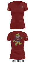 Lowpoint-Washburn Junior High School Softball 9151632 Women's Short Sleeve V-neck Shirt - 21